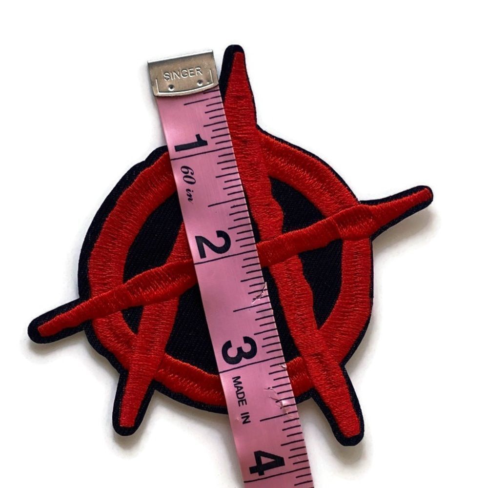 Anarchy Sign Embroidered Patch - Picture 3 of 5